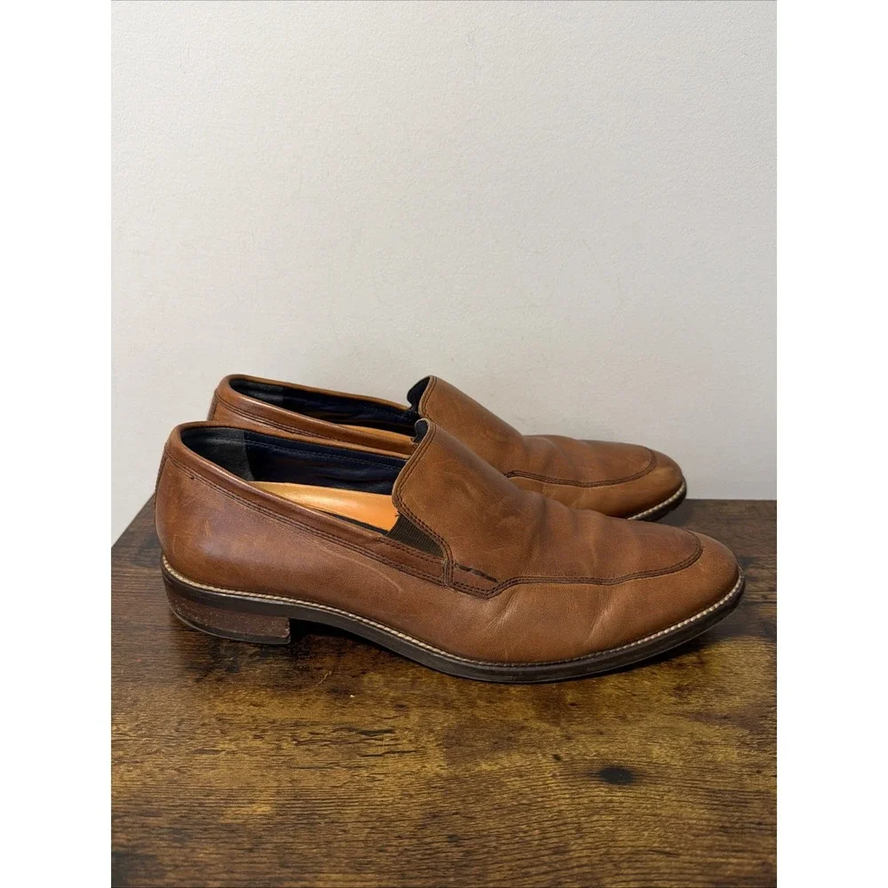 Cole Haan GRAND OS Lenox Hill Venetian Leather Loafer Shoes C11626 Tan Men Sz 9M